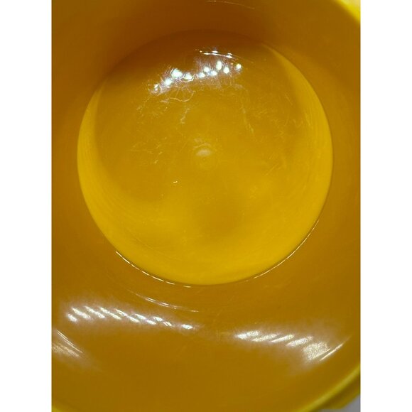 VTG Tupperware Golden Yellow Canisters Lids Retro Kitchen Set of 2 Harvest Maze - Picture 8 of 9